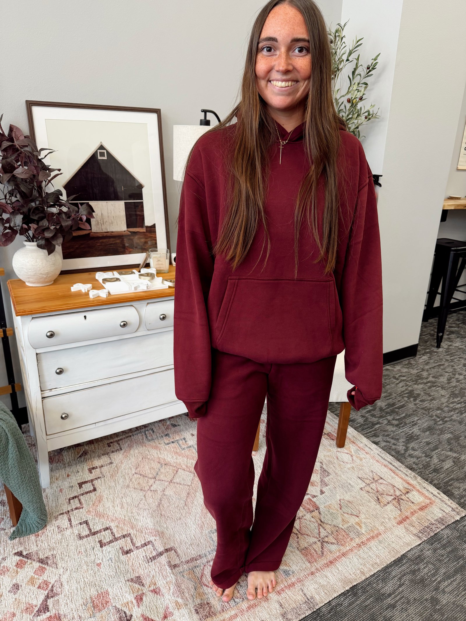 Black Cherry / Hoodie + Flare / S