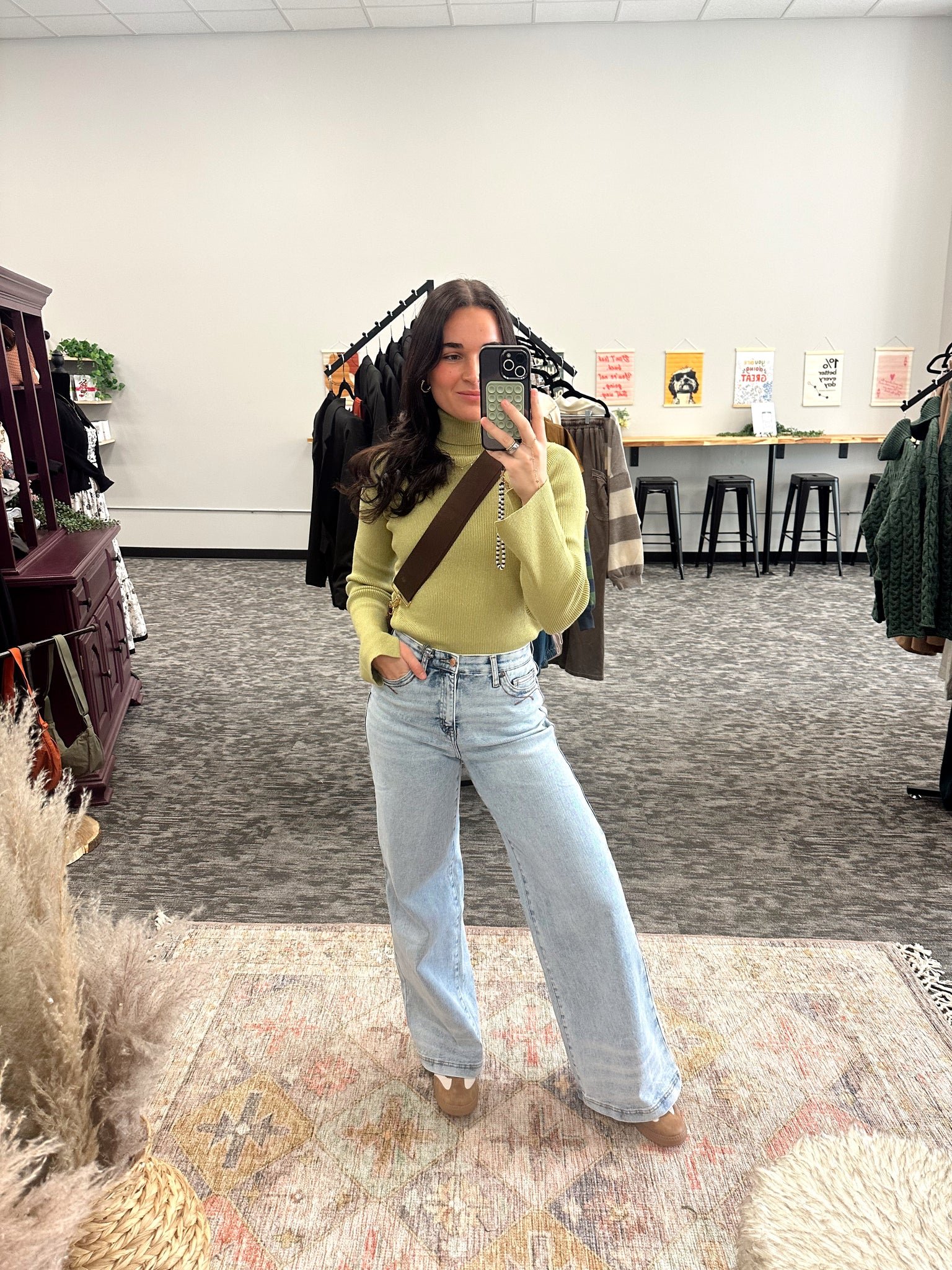 Matcha Metallic Top
