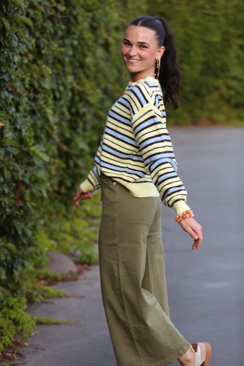 Mable Stripe Crewneck