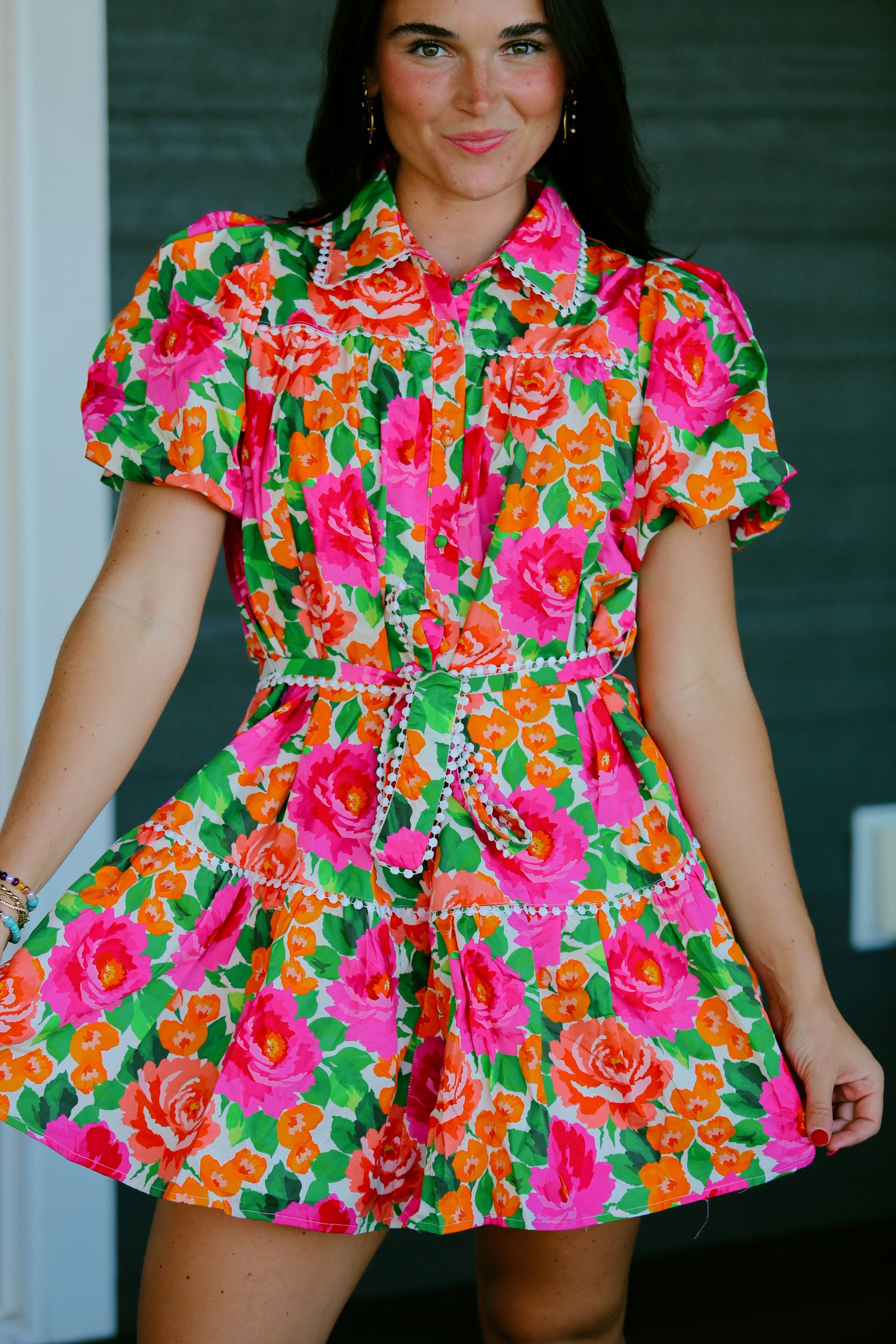 Vacation Bloom Mini Dress