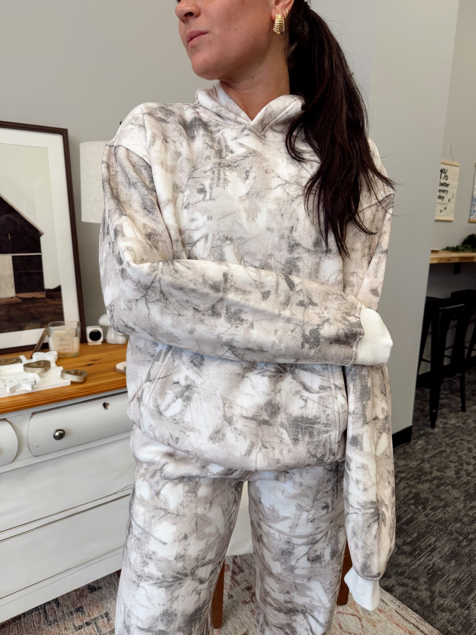 Camouflage / Crew + Joggers / S